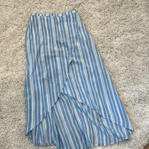 Justice blue and white flow skirt